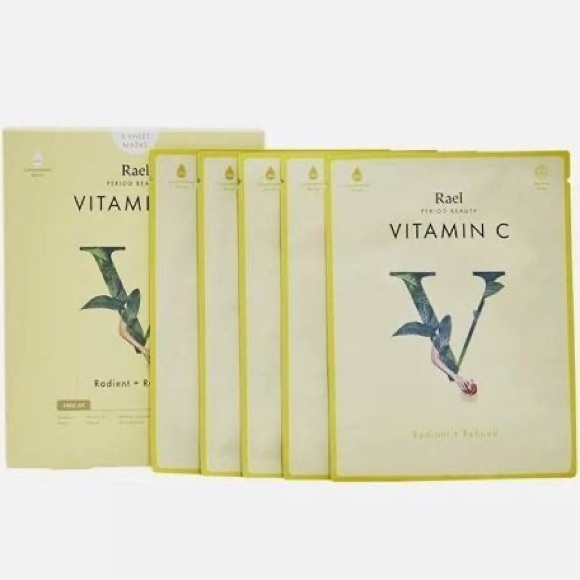 Rael Beauty Vitamin C Facial Sheet Masks - Picture 2 of 3